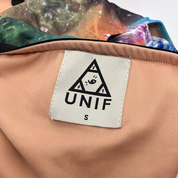 New UNIF Oh Dang Galaxy Print Bodysuit/Swimsuit - Size S - Picture 8 of 8